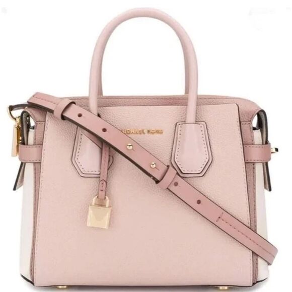 Michael Kors Handbags - Michael Kors Mercer bag
Michael Kors Blush Pink Satchel with Gold Details
